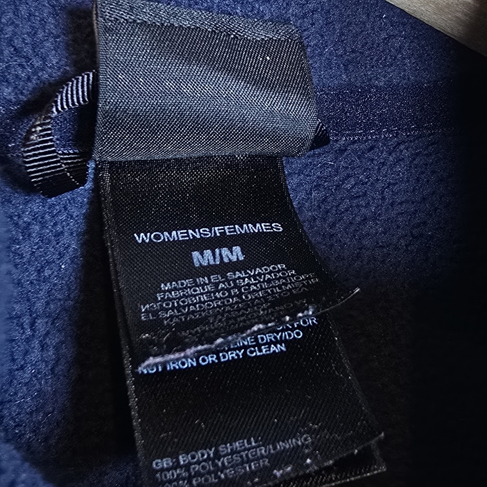 The North Face Women's Blue Fleece Zip Up Jacket Medium Outdoors Athleisure - Picture 8 of 16